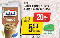 Mega Image ZUZU Băutură din lapte cu cafea frappé Ofertă