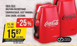Mega Image COCA-COLA Băutură răcoritoare carbogazoasă, gust original/ zero zahar Ofertă