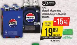 Mega Image PEPSI Băutură răcoritoare carbogazoasă/zero zahăr Ofertă