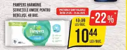 Mega Image Pampers harmonie șervețele umede pentru bebeluși Ofertă