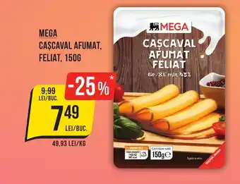 Mega Image Mega cascaval afumat, feliat Ofertă