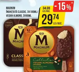 Mega Image Magnum înghețată classic/ vegan almond Ofertă