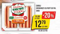 Mega Image Caroli crenvurști cu piept de pui Ofertă