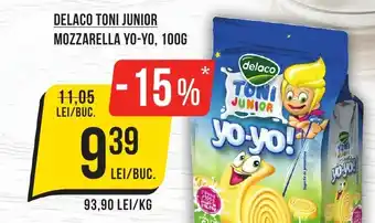Mega Image Delaco toni junior mozzarella yo-yo Ofertă