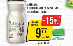 Mega Image Artesana kefir din lapte de capră, min. 3% grăsime Ofertă