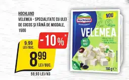 Mega Image Hochland velemea - specialitate cu ulei de cocos și făină de migdale Ofertă