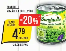 Mega Image Bonduelle mazăre la cutie Ofertă