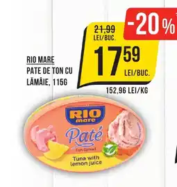 Rio mare pate de ton cu lămâie