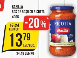 Mega Image Barilla sos de roșii cu ricotta Ofertă