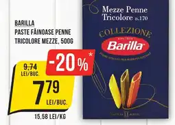 Mega Image Barilla paste făinoase penne tricolore mezze Ofertă