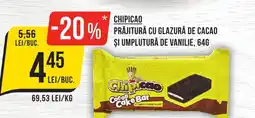 Mega Image Chipicao prajitura cu glazura de cacao şi umplutură de vanilie Ofertă