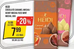 Mega Image Heidi ciocolată caramel mocha/ berry mocha/iced mint moch Ofertă