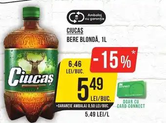 Mega Image Ciucas bere blondă Ofertă