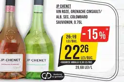 Mega Image Jp chenet vin roze, grenache cinsault/ alb, sec, colombard sauvignon Ofertă