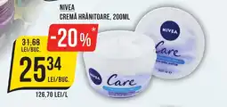 Mega Image Nivea cremă hrănitoare Ofertă