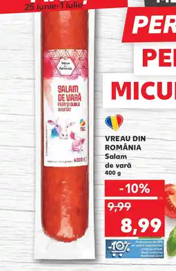 Kaufland VREAU DIN ROMÂNIA Salam de vară Ofertă