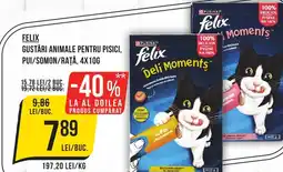 Mega Image Felix gustări animale pentru pisici, pui/somon/rață Ofertă