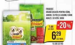 Mega Image FRISKIES Hrană uscată pentru câini, junior, cu pui și legume/câini adulţi, cu vita Ofertă
