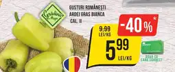 Mega Image Gusturi româneşti ardei gras bianca Ofertă