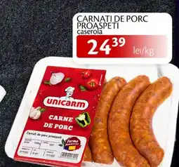 Unicarm Carnati de porc proaspeti caserola Ofertă