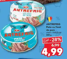 Kaufland ANTREFRIG Pate cu ficat de porc Ofertă