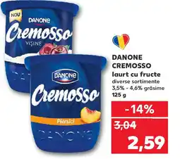 Kaufland DANONE Cremosso laurt cu fructe Ofertă