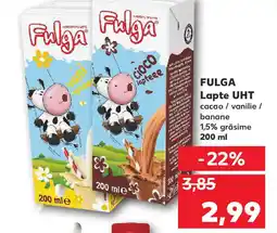 Kaufland Fulga Lapte UHT Ofertă