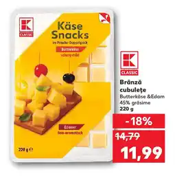 Kaufland Brânză cubuleţe Ofertă
