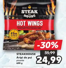 Kaufland STEAKHOUSE Aripi de pui picante Ofertă