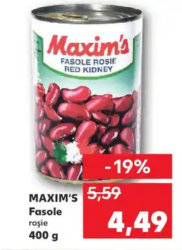 Kaufland MAXIM'S Fasole Ofertă