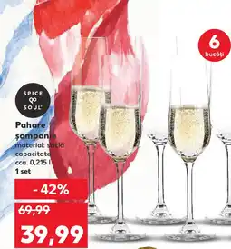 Kaufland Pahare şampanie Ofertă