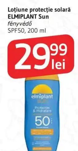 Supeco Loţiune protecție solară ELMIPLANT Sun Ofertă