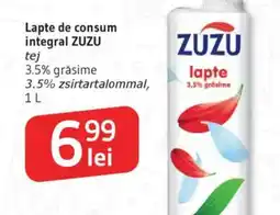 Supeco Lapte de consum integral ZUZU tej Ofertă