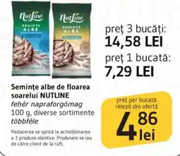 Supeco Semințe albe de floarea soarelui NUTLINE Ofertă
