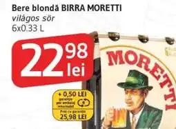 Supeco Bere blondǎ BIRRA MORETTI Ofertă