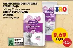 Penny Farmec Benzi Depilatoare pentru Față / Cremă Depilatoare Orhidee Ofertă