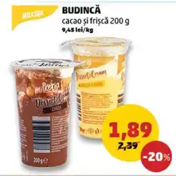 Penny Budincă cacao și frișcă 200 g Ofertă