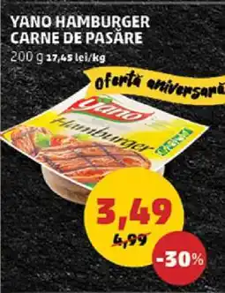 Penny Yano Hamburger Carne de Pasăre Ofertă