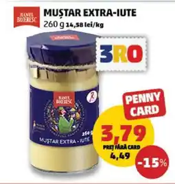 Penny MUȘTAR EXTRA-IUTE Ofertă