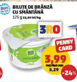 Penny Biluțe de brânză cu smântână Ofertă