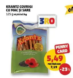 Penny KRANTZ COVRIGI CU MAC ȘI SARE Ofertă