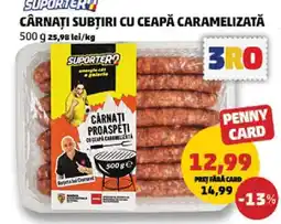 Penny Cârnați subțiri cu ceapă caramelizată Ofertă