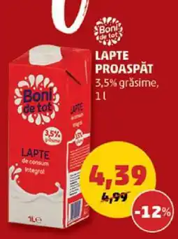 Penny Boni de tot Lapte Proaspăt Ofertă