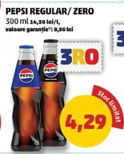 Penny PEPSI REGULAR/ ZERO Ofertă