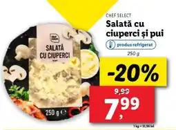 Lidl Salată cu ciuperci și pui Ofertă