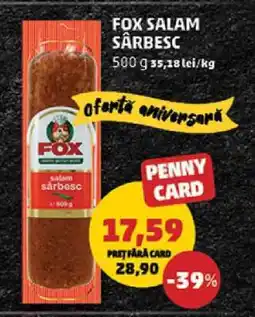 Penny FOX Salam sârbesc Ofertă