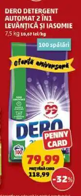 Penny DERO Detergent Automat 2 în 1 Levănțică și Iasomie Ofertă