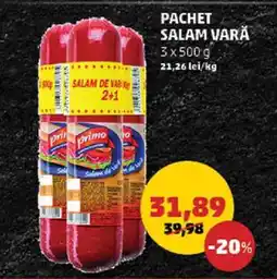 Penny PACHET SALAM VARĂ Ofertă