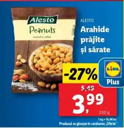 Lidl Alesto Peanuts Ofertă