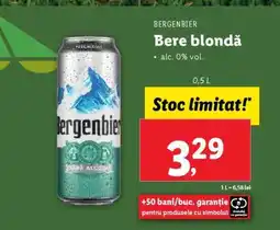 Lidl BERGENBIER Bere blondă Ofertă